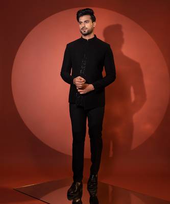 Black bandhgala set 2