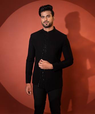 Black bandhgala set 3