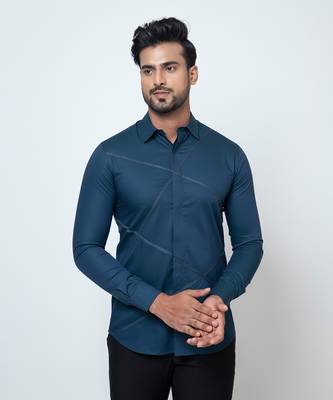 Teal cotton shirt 2