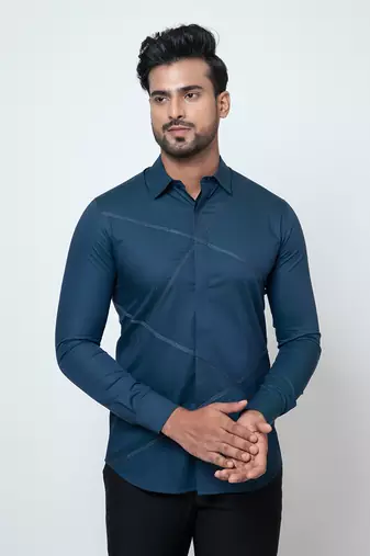 Teal cotton shirt