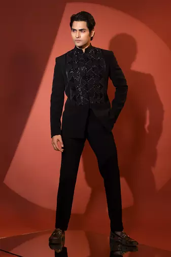 Black motif bandhgala