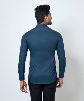 Teal cotton shirt 3
