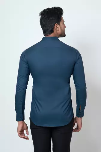 Teal cotton shirt