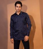 Blue cotton shirt