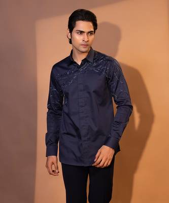 Blue cotton shirt 2