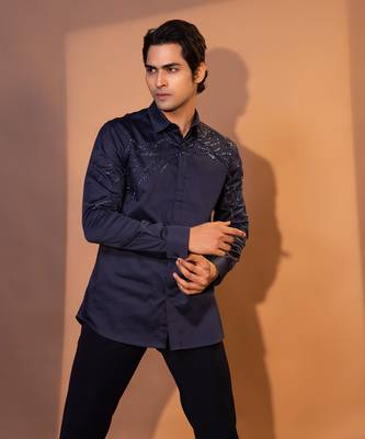 Blue cotton shirt 3