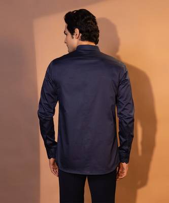 Blue cotton shirt 5