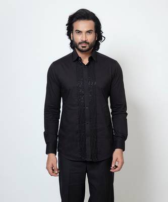 Black cotton shirt 1