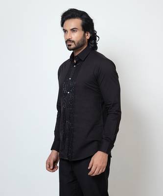 Black cotton shirt 2