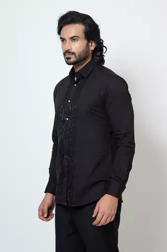 Black cotton shirt