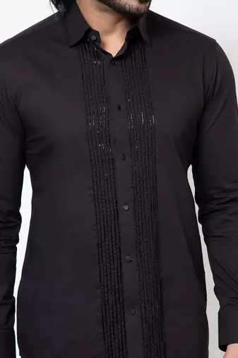 Black cotton shirt