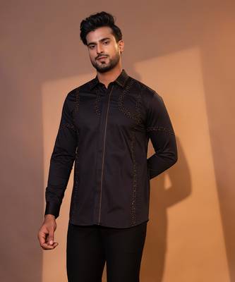 Black premimum cotton shirt 2