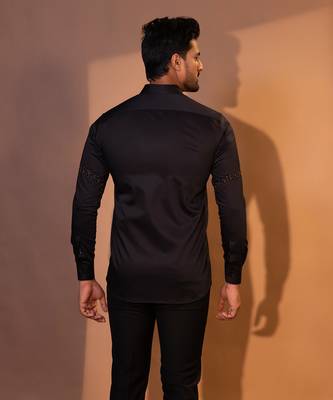 Black premimum cotton shirt 3