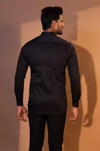 Black premimum cotton shirt