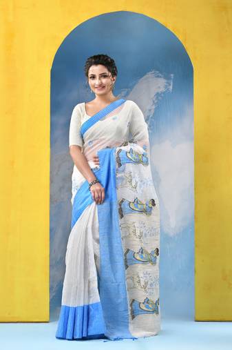 traditional bengal handloom sakuntala soft cotton sarees for saree with blouse piece