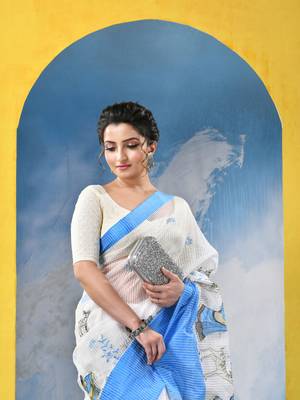 traditional bengal handloom sakuntala soft cotton sarees for saree with blouse piece 4