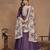 Purple Color Art Silk Anarkali suits with Orgenza Print Dupatta			