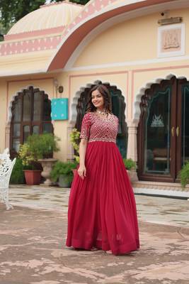 PINK PREMIUM DESIGNER GEORGES READY MADE GOWN COLLECTIONS  3