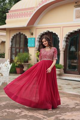 PINK PREMIUM DESIGNER GEORGES READY MADE GOWN COLLECTIONS  5