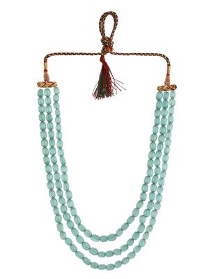 green beaded hand crafted  necklace for women & girls 3