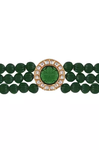 green  choker necklace for women & girls