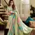 Multicolor Designer Digital Printed Soft silk blend Saree With Blouse
