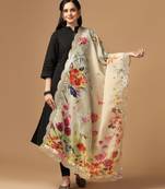 Digital print orgenza sequnce work dupatta for women and girls to wear on gown chaniya choli kurti etc