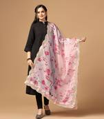 Digital print orgenza sequnce work dupatta for women and girls to wear on gown chaniya choli kurti etc