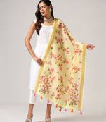 Digital print lilen blend zari dupatta for women and girls to wear on gown chaniya choli kurti etc