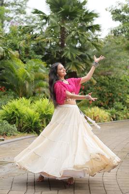 Pink Adorable Designer Readymade Cotton Lehenga choli Set for NAVRATRI -2024 4