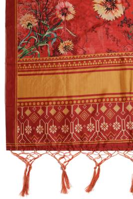 Digital print assam silk dupatta for women and girls to wear on gown chaniya choli kurti etc 5