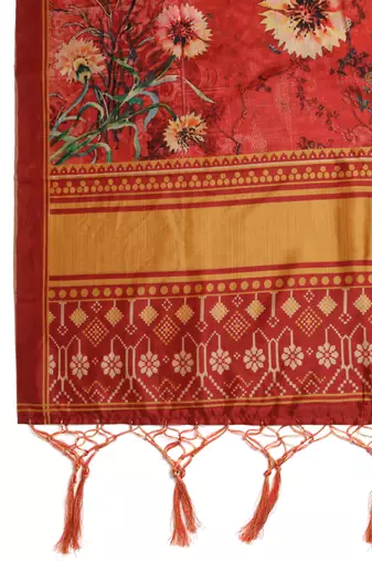 Digital print assam silk dupatta for women and girls to wear on gown chaniya choli kurti etc
