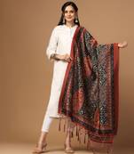 Digital print assam silk dupatta for women and girls to wear on gown chaniya choli kurti etc