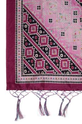 Digital print assam silk dupatta for women and girls to wear on gown chaniya choli kurti etc 4