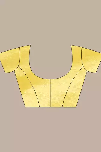Yellow crush tissue saree with zari border