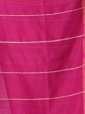 Multicolor cotton soft saree with zari stripe border 4