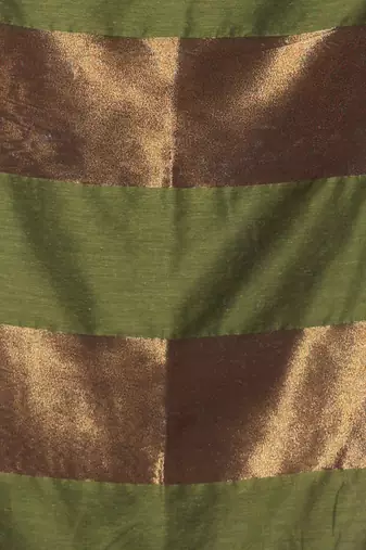 Moss green and purple patli pallu cotton soft saree with stripes zari pattern