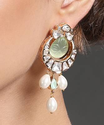 Mint gold polish brass necklace set 3