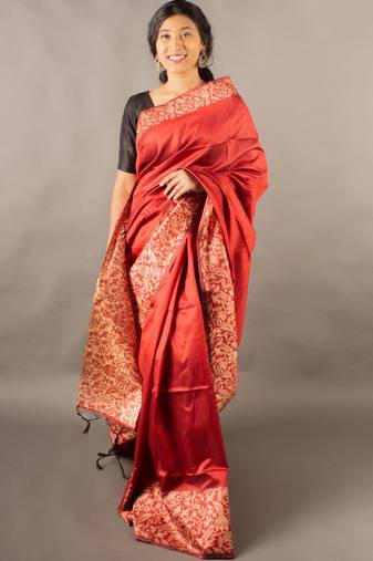 Banglori Raw Silk Saree With Rich Pallu And Contrast Blouse Piece