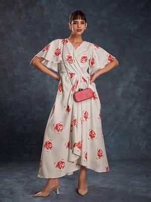 White and red floral maxi dress 2