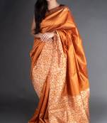 Banglori Raw Silk Saree With Rich Pallu And Bontrast Blouse Piece