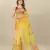 Yellow Teejh Organza Saree for Women