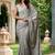 Trendmalls  Satin Siroski With Embroidery Butti Work Saree With Blouse Piece