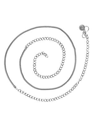 navratri ethnic silver oxidised adjustable boho waist chain/belly chain/kamarband for women  3