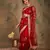 maroon embroidered heavy work saree