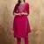 Pink chanderi trendy partywear fashion style festive salwar kameez with embroidery work