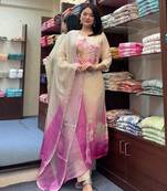 Pink taby silk glamorous readymade salwar suit for trendy girlie looks