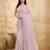 Trendmalls Rose Pink Festive Net Embroidery Sequins Work Saree 