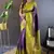 Violet Soft Silk Woven Jari Ethnic Graceful Partywear Traditional Partywear Saree