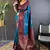 Blue Soft Silk Woven Jari Ethnic Graceful Partywear Traditional Partywear Saree